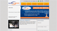 Desktop Screenshot of globalplastico.com.br